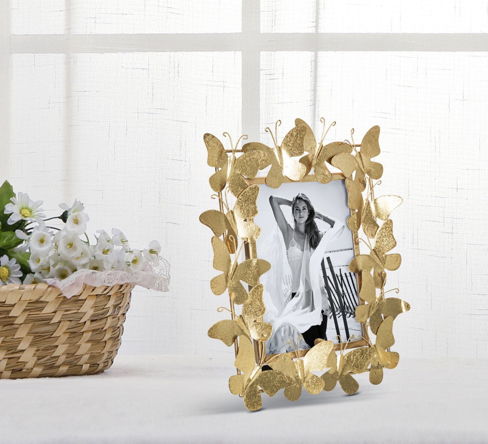 Mauro Ferretti Cornice Butterfly Glam cm 28x11,5x30,5 (Misura Interna cm 15x20)