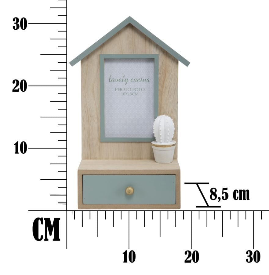 Mauro Ferretti Cornice Cactus C/Cassetto cm 20,5x8,5x31 (Misura Interna cm 10x15)