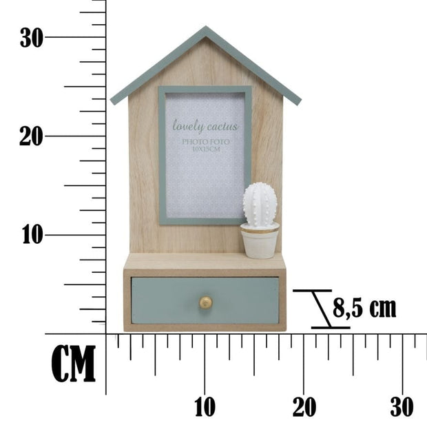 Mauro Ferretti Cornice Cactus C/Cassetto cm 20,5x8,5x31 (Misura Interna cm 10x15)