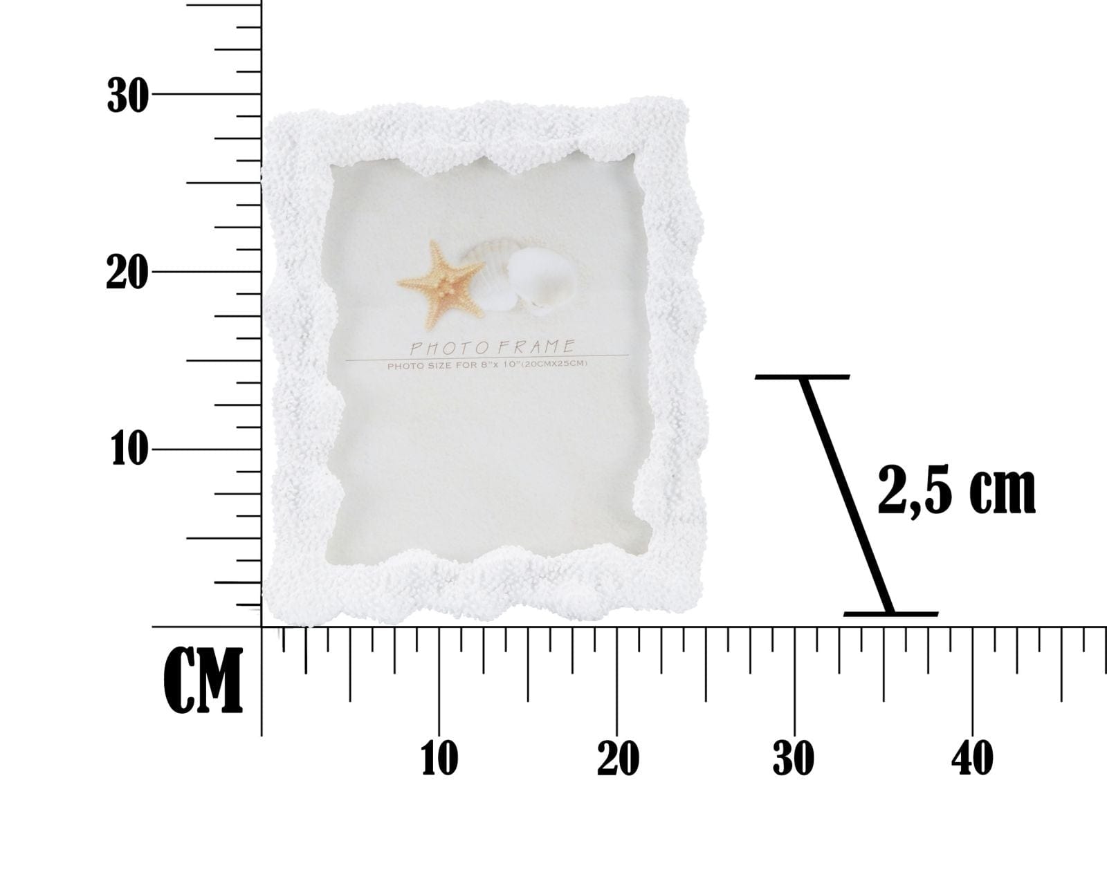 Mauro Ferretti Cornice Corallo cm 25,7x2,5x30,5 (Misura Interna cm 20x25)