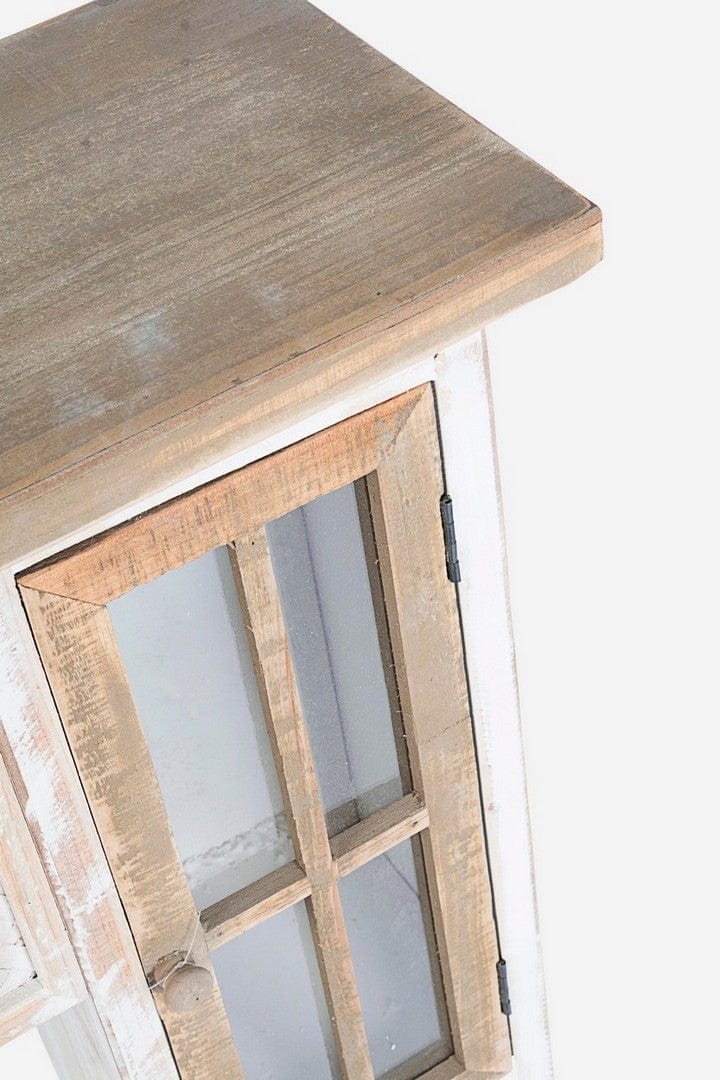 Bizzotto Cornice decorativa per camino con 4 ante Omar Naturale