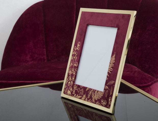 Mauro Ferretti Cornice Glam Bordeaux cm 28x1,5x33,5 (Misura Interna cm 20x25)