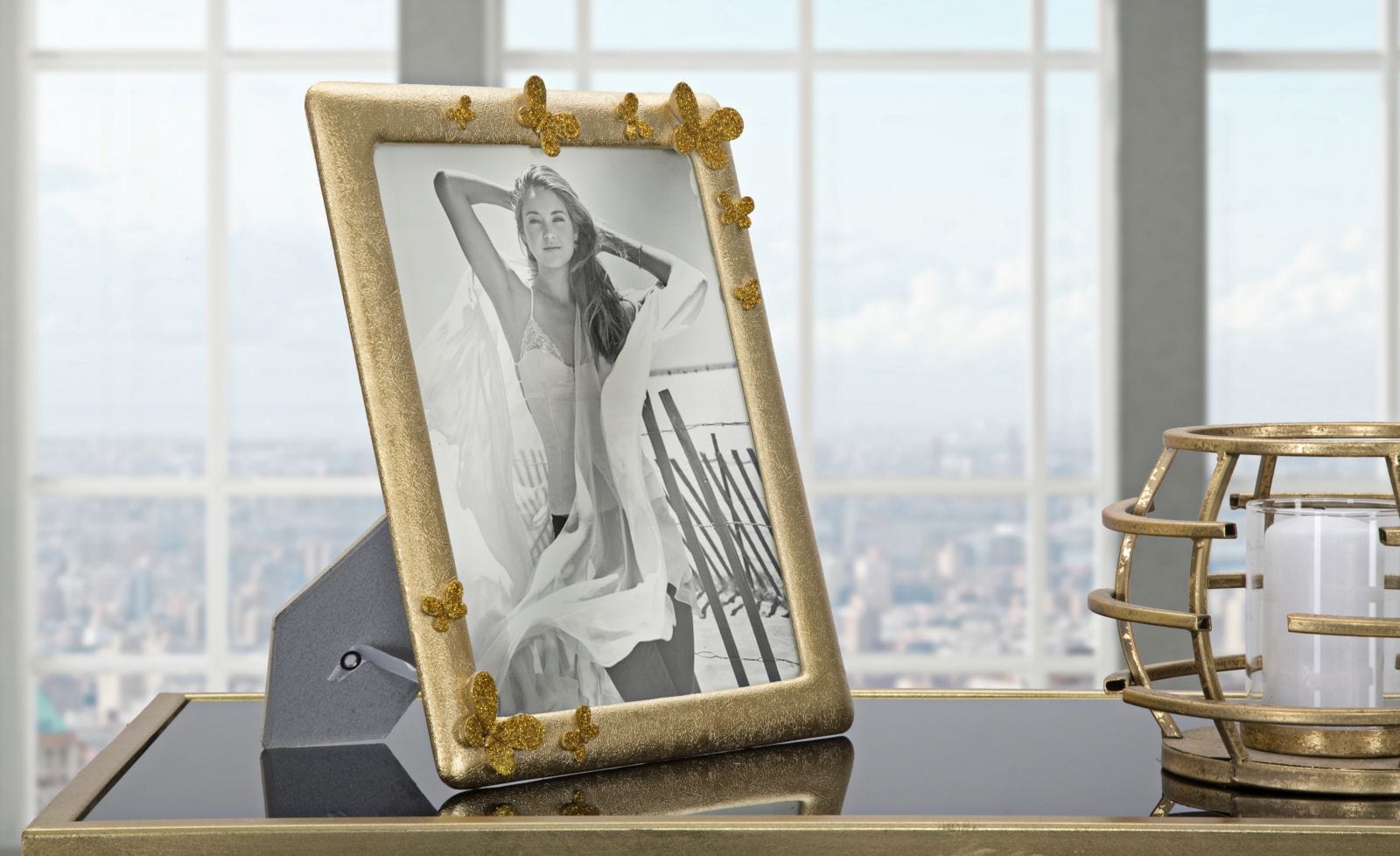 Mauro Ferretti Cornice Glam Butterfly cm 25x2,5x30 (Misura Interna cm 20x25)