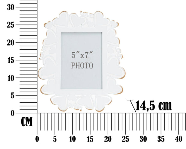 Mauro Ferretti Cornice Heart cm 25x14,5x27,7 (Misura Interna cm 12,5x17,5)