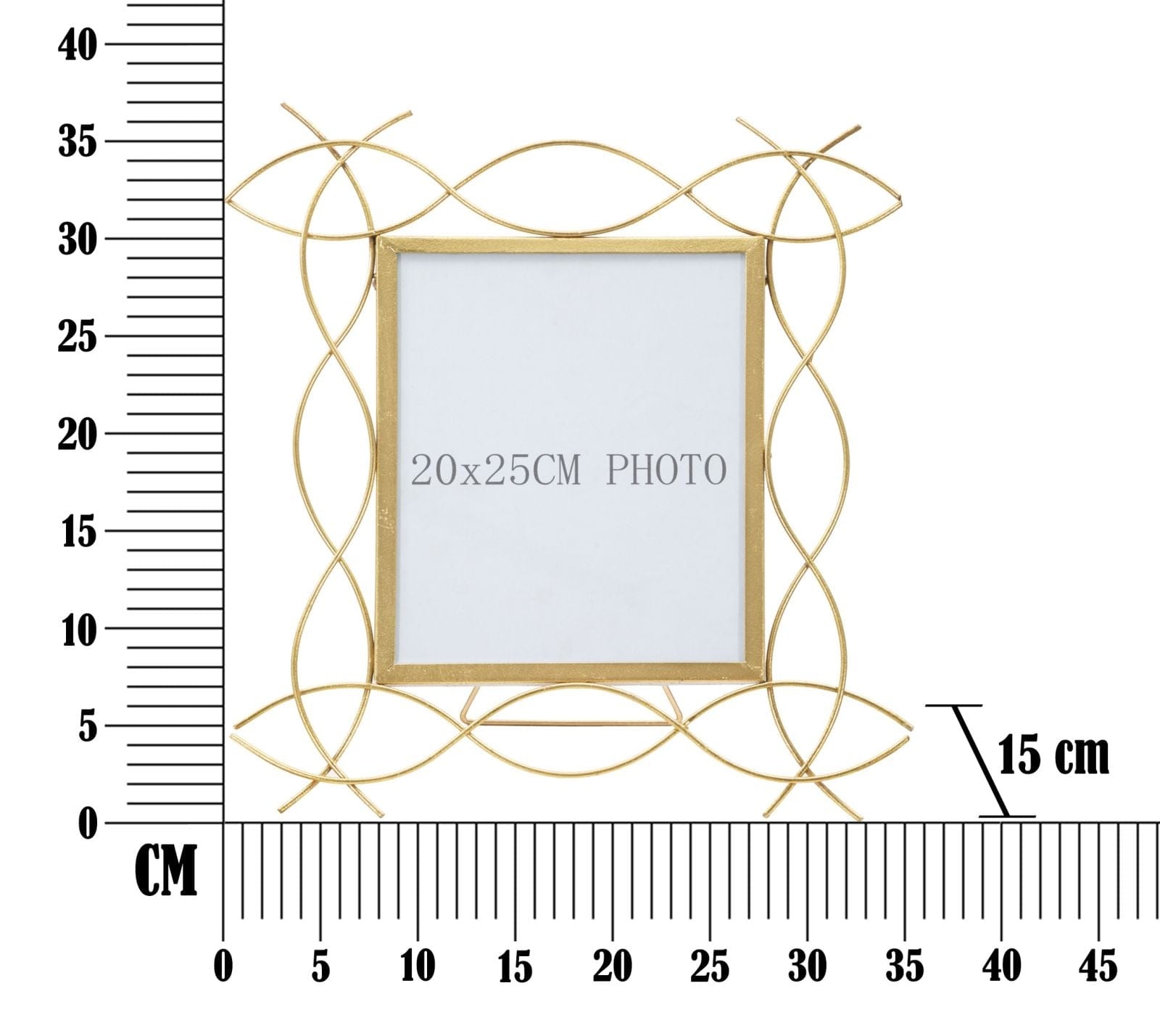 Mauro Ferretti Cornice Iron Glam x cm 35,5x15x37 (Misura Interna 20x25)