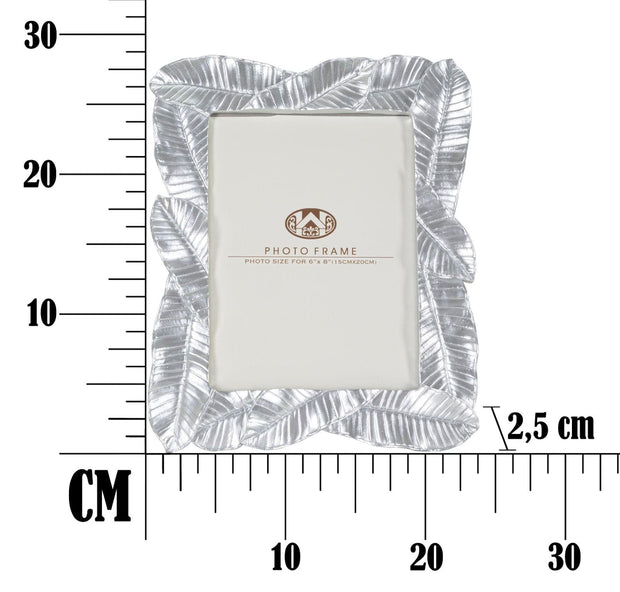 Mauro Ferretti Cornice Lefy Silver cm 23x2,5x27,5 (Misura Interna cm 15x20)