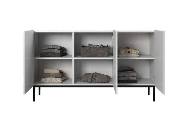Bogart Credenza a 3 ante Nicole 150-3D Nero