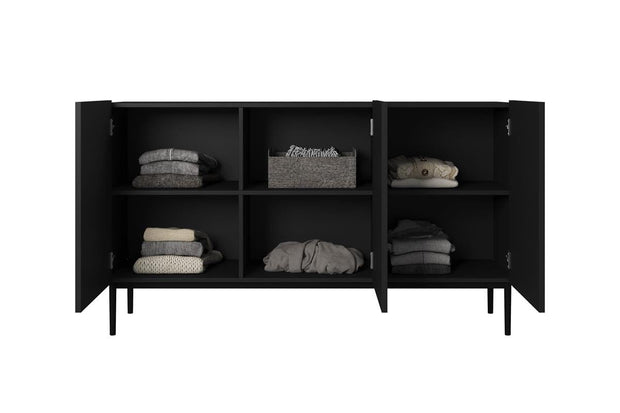 Bogart Credenza a 3 ante Nicole 150-3D Nero