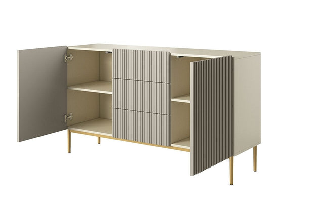 Bogart Credenza a 3 cassetti e 2 ante Nicole 150-2D3SZ Oro