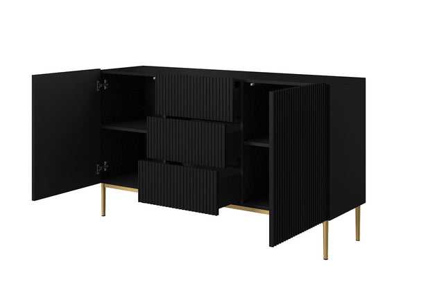 Bogart Credenza a 3 cassetti e 2 ante Nicole 150-2D3SZ Oro
