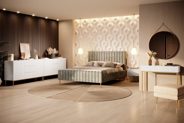 Bogart Credenza a 3 cassetti e 2 ante Nicole 150-2D3SZ Oro