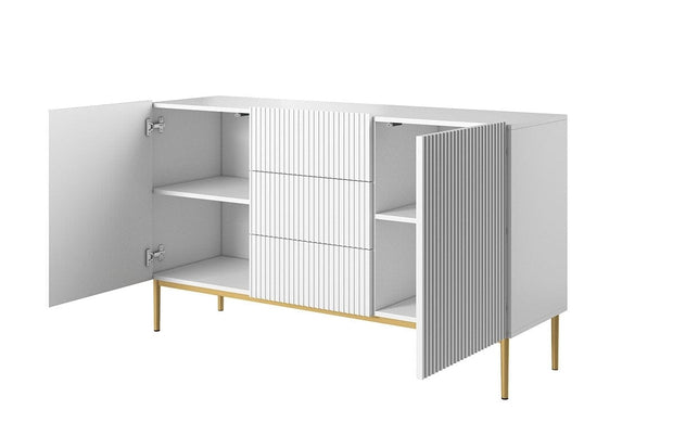 Bogart Credenza a 3 cassetti e 2 ante Nicole 150-2D3SZ Oro