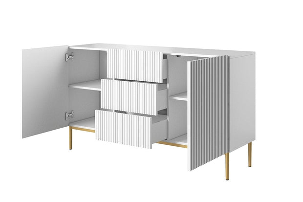 Bogart Credenza a 3 cassetti e 2 ante Nicole 150-2D3SZ Oro
