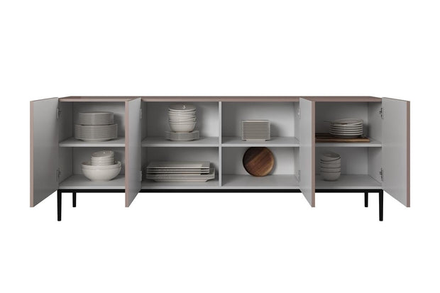 Bogart Credenza a 4 ante Nicole 200-4D Nero