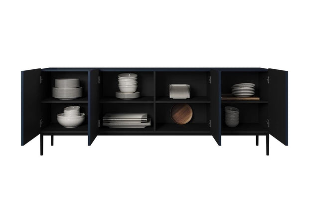 Bogart Credenza a 4 ante Nicole 200-4D Nero