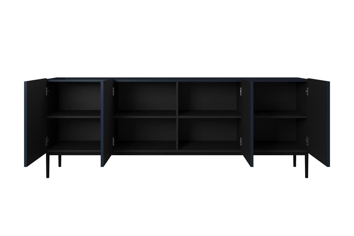 Credenza a 4 ante Nicole 200-4D Nero (12)