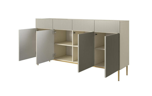 Bogart Credenza a 4 cassetti e 4 ante Nicole 200-4D4SZ Oro