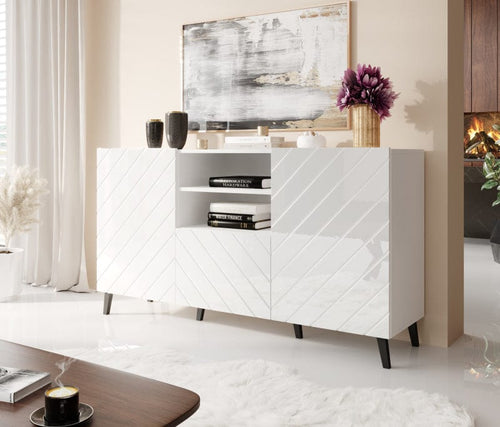 Halmar Credenza con 1 cassetto e 2 ante Abeto Bianco