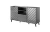 Halmar Credenza con 1 cassetto e 2 ante Abeto Grafite