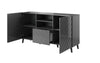 Halmar Credenza con 1 cassetto e 2 ante Abeto Grafite