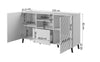 Halmar Credenza con 1 cassetto e 2 ante Abeto Grafite