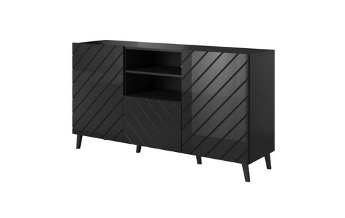 Halmar Credenza con 1 cassetto e 2 ante Abeto Nero