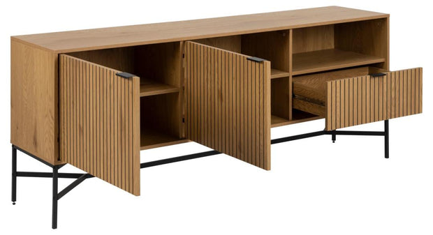 Actona Credenza con 1 cassetto e 2 ante Jaipur Nero