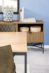 Actona Credenza con 1 cassetto e 2 ante Jaipur Nero
