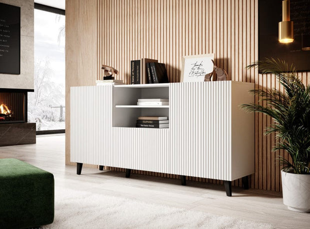 Halmar Credenza con 1 cassetto e 2 ante Pafos Bianco