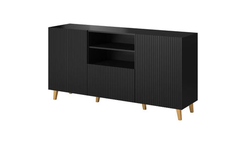 Halmar Credenza con 1 cassetto e 2 ante Pafos Nero