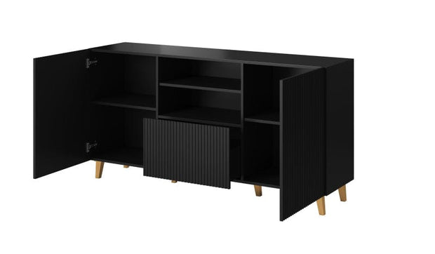 Halmar Credenza con 1 cassetto e 2 ante Pafos Nero
