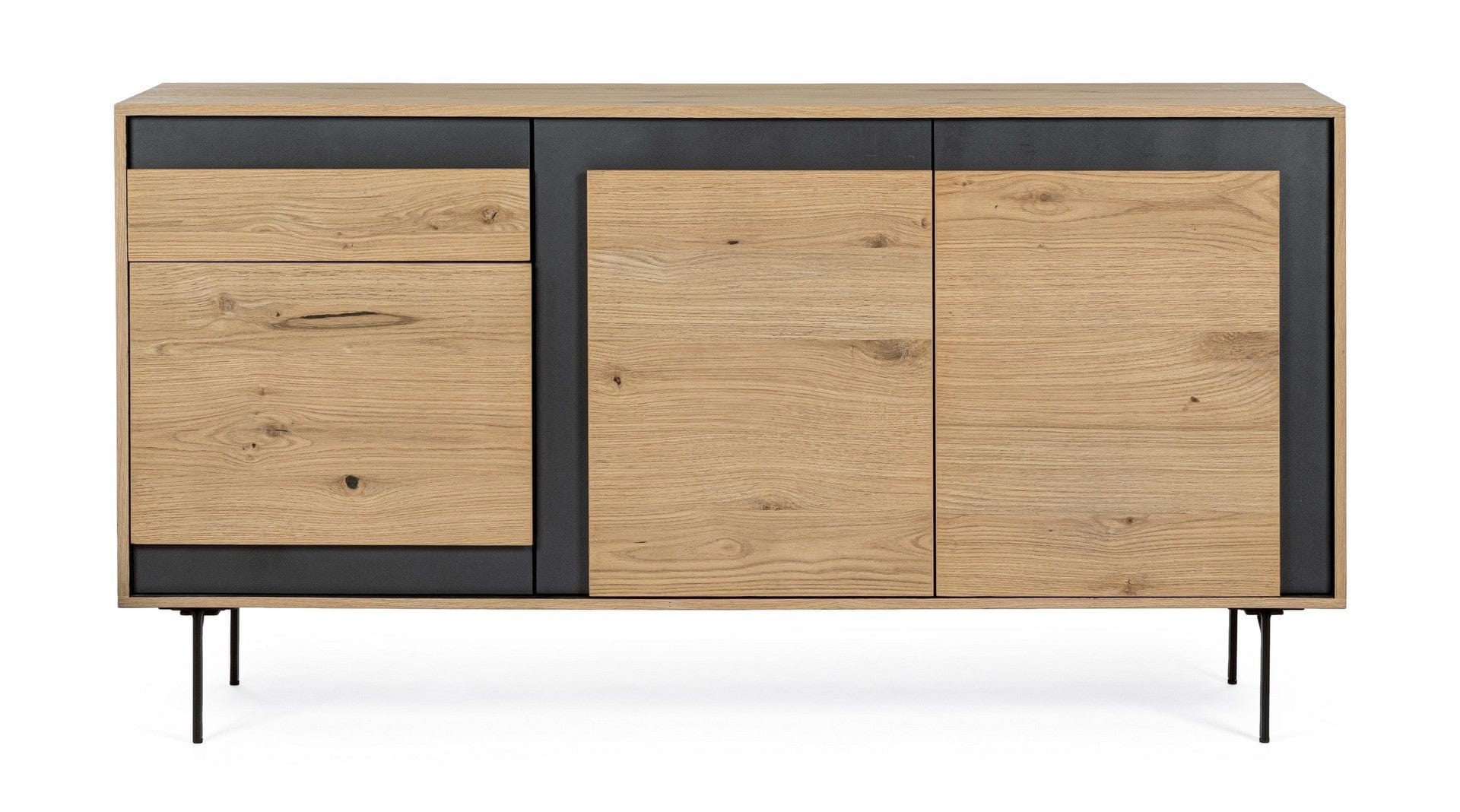 Bizzotto Credenza con 1 cassetto e 3 ante Stanwood Naturale