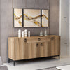 Asir Credenza con 1 cassetto e 4 ante Moon Noce