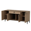 Asir Credenza con 1 cassetto e 4 ante Moon Noce