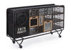 Bizzotto Credenza con 11 cassetti e 1 anta Liverpool Nero