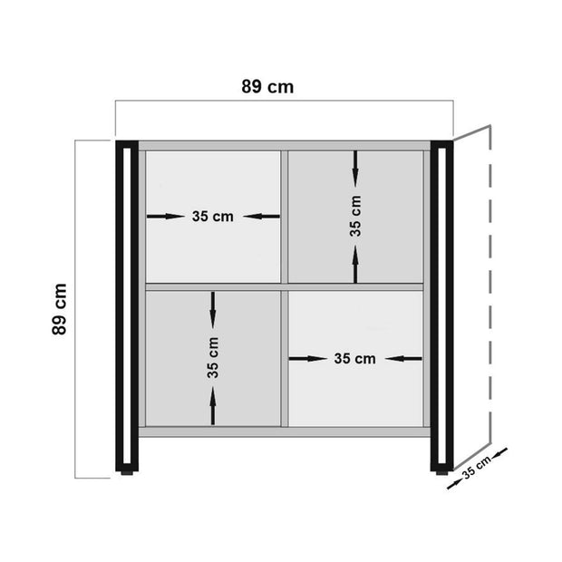 Asir Credenza con 2 ante Arcas Verna Pino