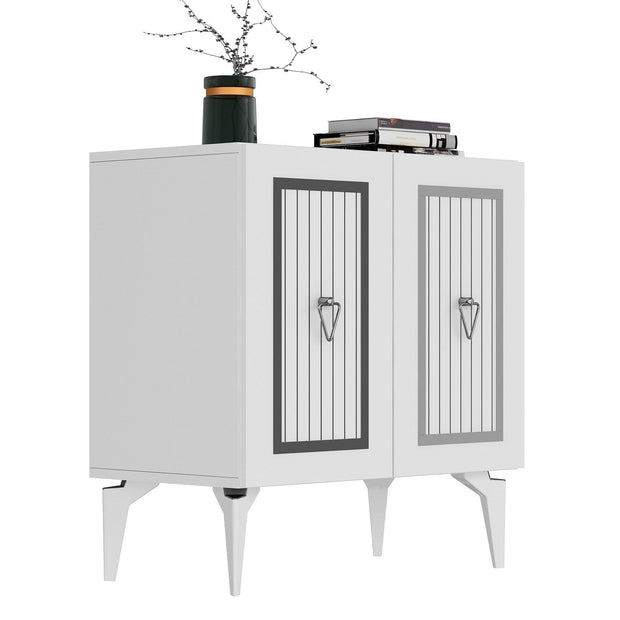 Asir Credenza con 2 ante Capri Argento