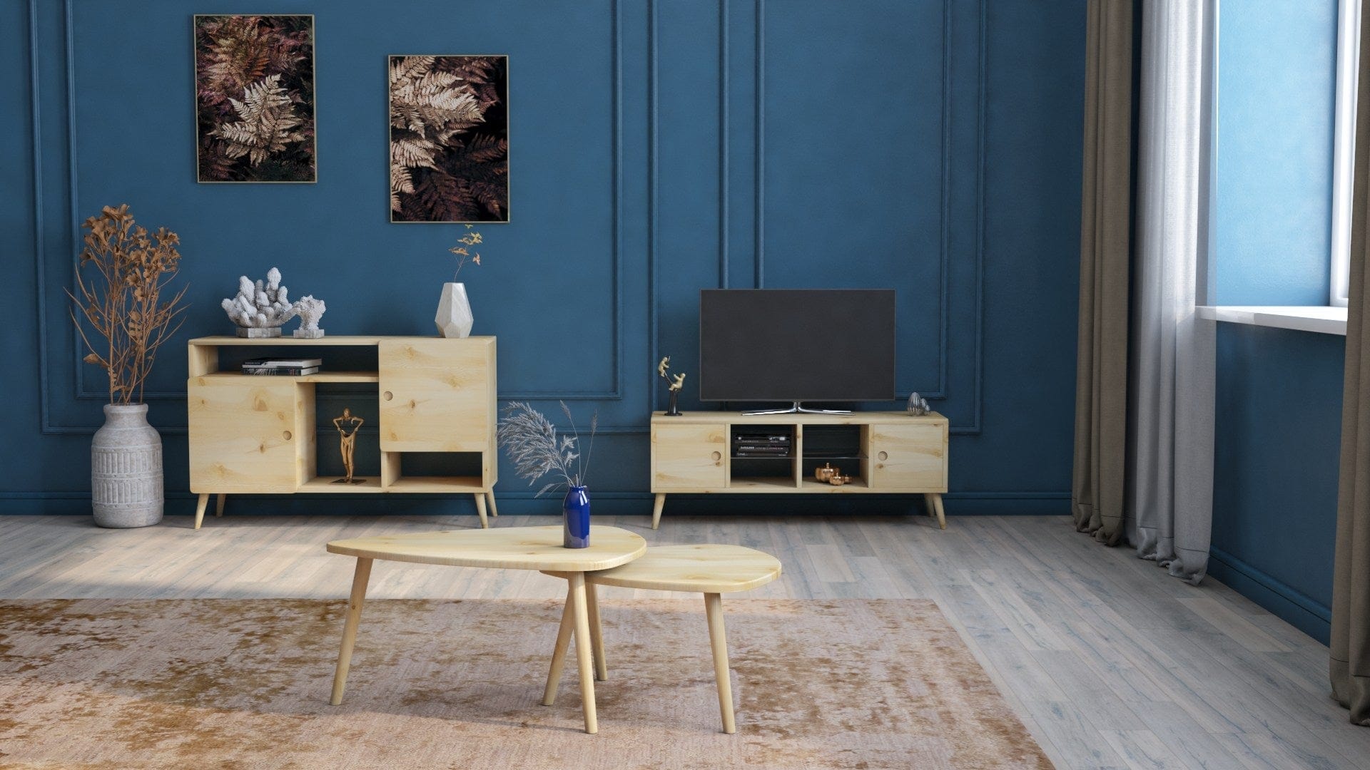 Asir Credenza con 2 ante Dazel 055 Naturale