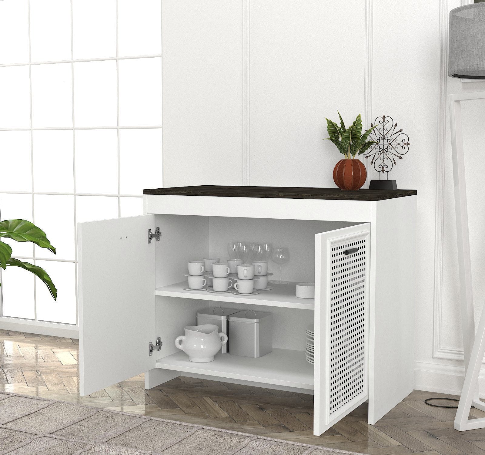 Asir Credenza con 2 ante Done 90 Marrone