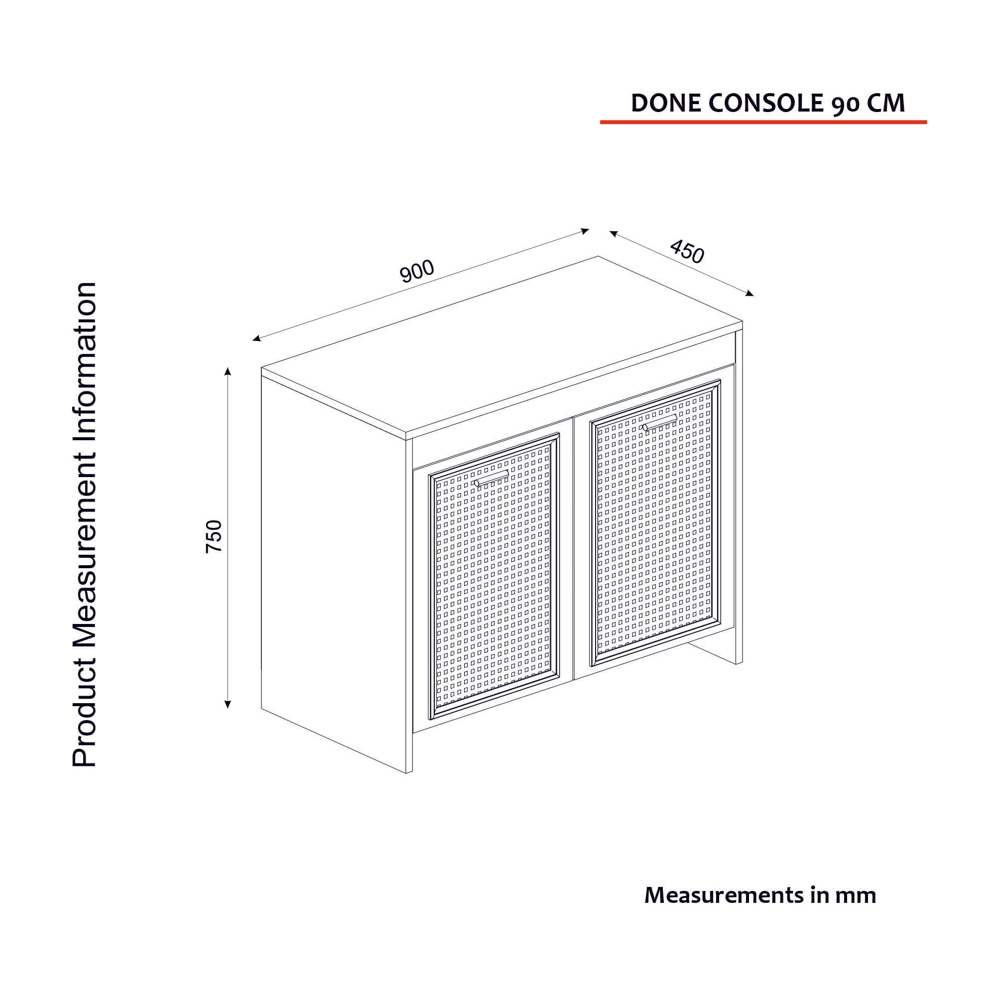 Asir Credenza con 2 ante Done 90 Marrone