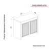 Asir Credenza con 2 ante Done 90 Marrone