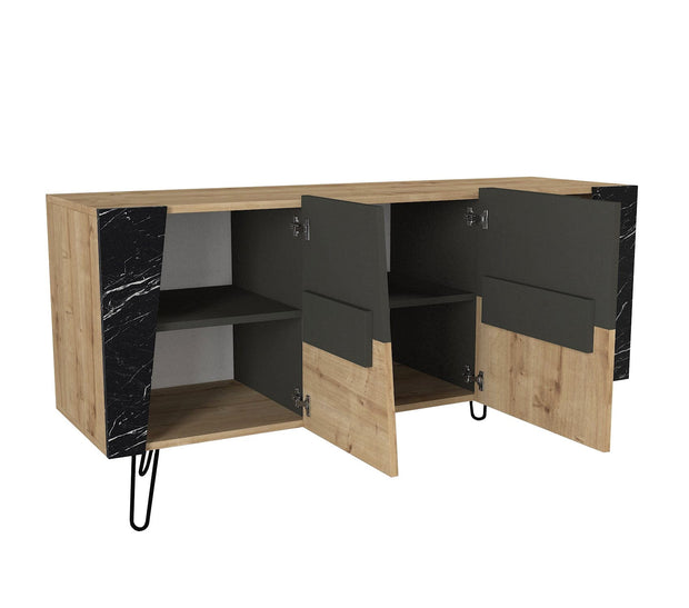 Asir Credenza con 2 ante Fanten Konsol Quercia