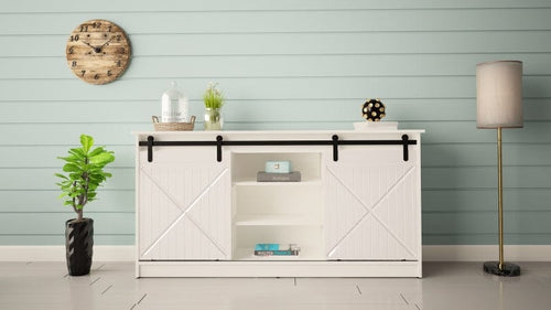 Halmar Credenza con 2 ante Granero Bianco