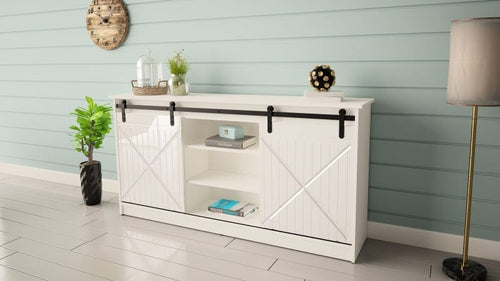 Halmar Credenza con 2 ante Granero Bianco