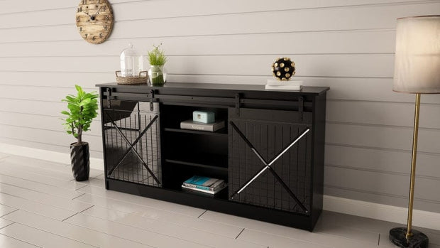 Halmar Credenza con 2 ante Granero Nero