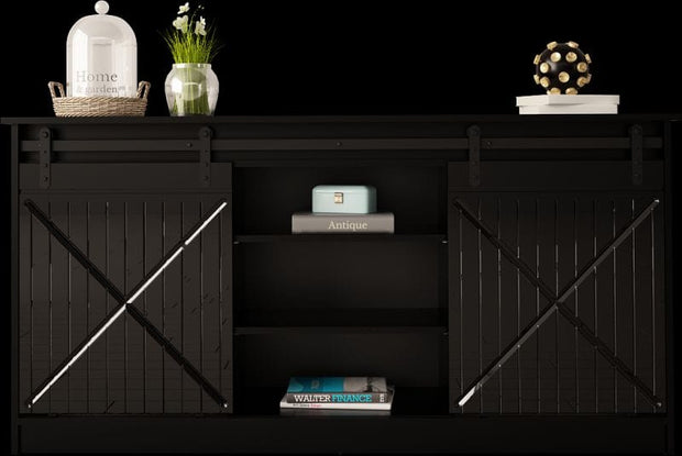 Halmar Credenza con 2 ante Granero Nero