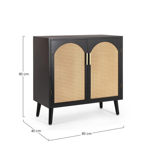 Bizzotto Credenza con 2 ante Josine Nero