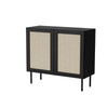 Halmar Credenza con 2 ante Juta Nero