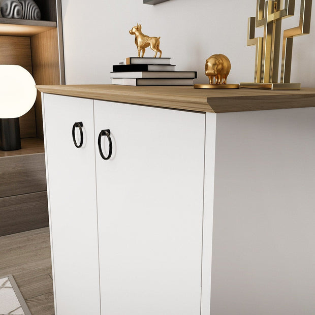 Asir Credenza con 2 ante Nuanse Bianco