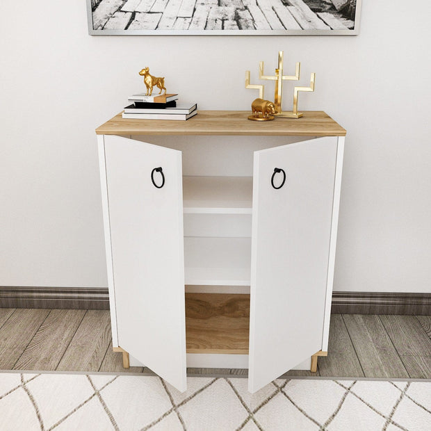 Asir Credenza con 2 ante Nuanse Bianco